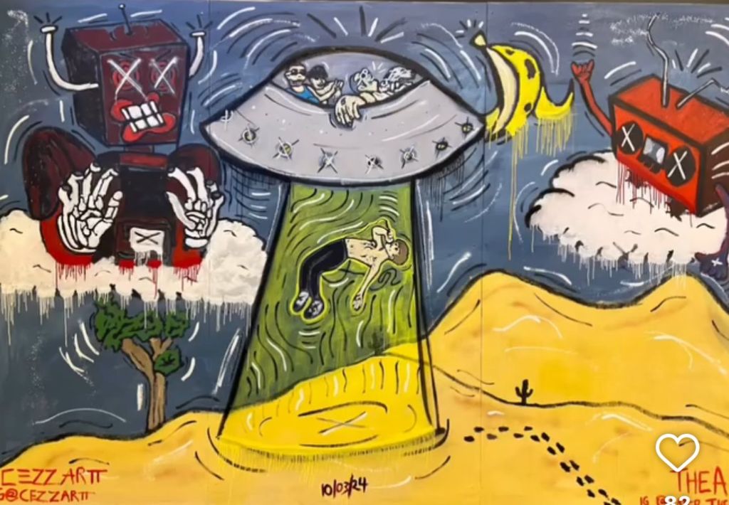UFO Desert Art